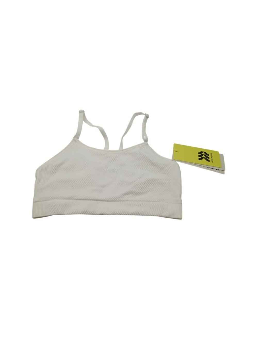 NWT All In Motion Lot of 2 Ribbed Pullover Sports Bras Sz S 6-7 White Black - Picture 2 of 12